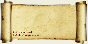 Isak Ržaničanin vizit kartica